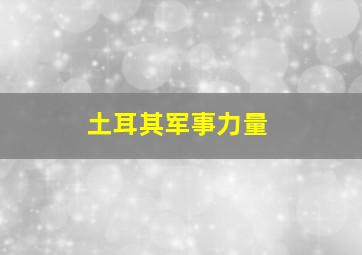 土耳其军事力量