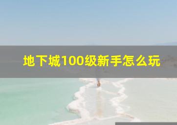 地下城100级新手怎么玩