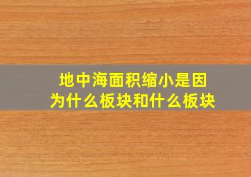 地中海面积缩小是因为什么板块和什么板块