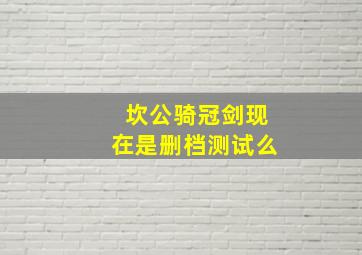 坎公骑冠剑现在是删档测试么