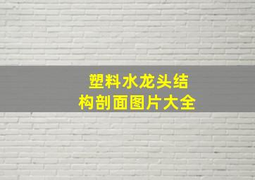 塑料水龙头结构剖面图片大全