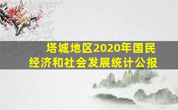 塔城地区2020年国民经济和社会发展统计公报