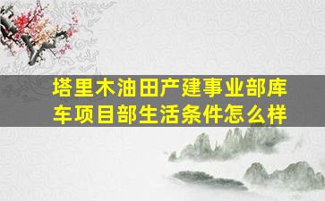 塔里木油田产建事业部库车项目部生活条件怎么样