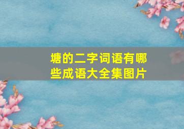 塘的二字词语有哪些成语大全集图片