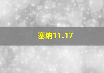 塞纳11.17