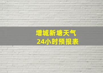 增城新塘天气24小时预报表