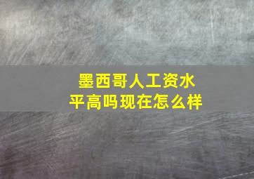 墨西哥人工资水平高吗现在怎么样