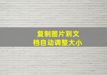 复制图片到文档自动调整大小