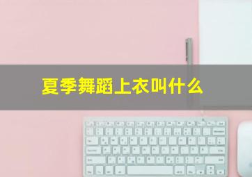 夏季舞蹈上衣叫什么