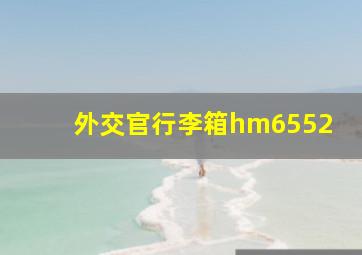 外交官行李箱hm6552