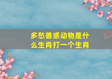 多愁善感动物是什么生肖打一个生肖