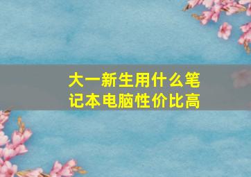 大一新生用什么笔记本电脑性价比高