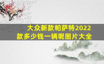 大众新款帕萨特2022款多少钱一辆呢图片大全