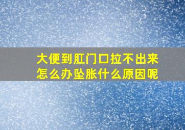 大便到肛门口拉不出来怎么办坠胀什么原因呢