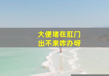 大便堵在肛门出不来咋办呀