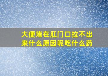 大便堵在肛门口拉不出来什么原因呢吃什么药