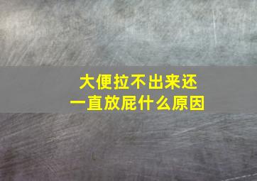 大便拉不出来还一直放屁什么原因