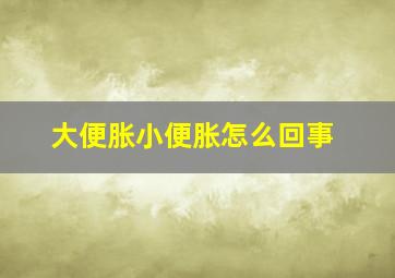 大便胀小便胀怎么回事