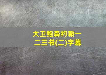 大卫鲍森约翰一二三书(二)字幕