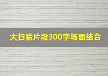 大扫除片段300字场面结合