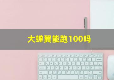 大蝉翼能跑100吗