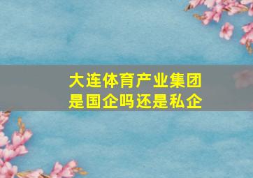 大连体育产业集团是国企吗还是私企