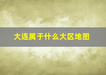 大连属于什么大区地图