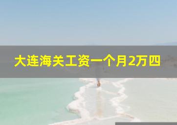 大连海关工资一个月2万四