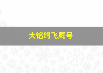 大铭鸽飞鹰号