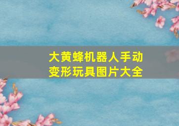 大黄蜂机器人手动变形玩具图片大全