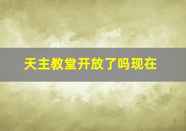 天主教堂开放了吗现在