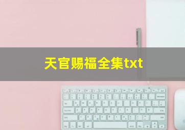 天官赐福全集txt