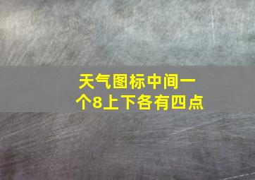 天气图标中间一个8上下各有四点