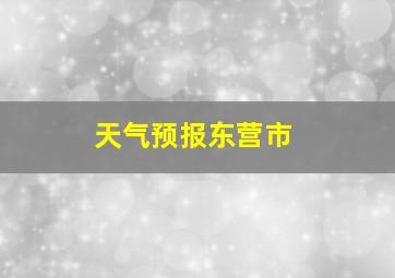 天气预报东营市