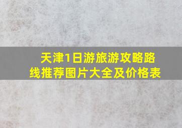 天津1日游旅游攻略路线推荐图片大全及价格表