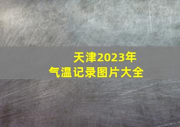 天津2023年气温记录图片大全