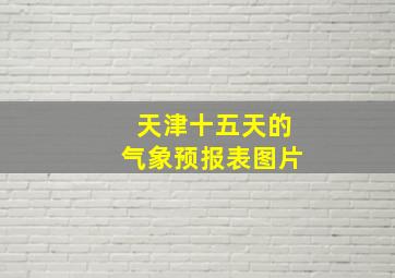 天津十五天的气象预报表图片