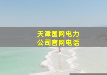 天津国网电力公司官网电话