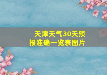 天津天气30天预报准确一览表图片