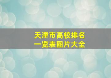 天津市高校排名一览表图片大全