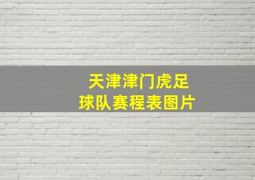 天津津门虎足球队赛程表图片