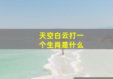 天空白云打一个生肖是什么