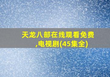 天龙八部在线观看免费,电视剧(45集全)