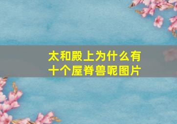 太和殿上为什么有十个屋脊兽呢图片