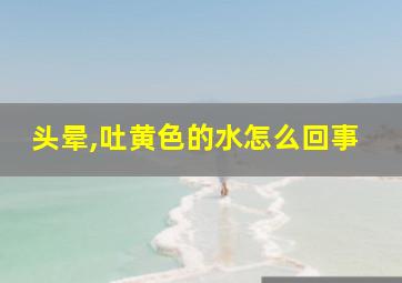 头晕,吐黄色的水怎么回事