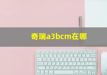 奇瑞a3bcm在哪