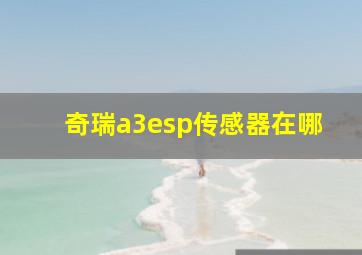 奇瑞a3esp传感器在哪