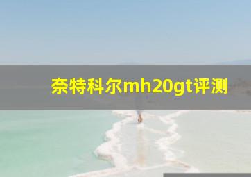 奈特科尔mh20gt评测