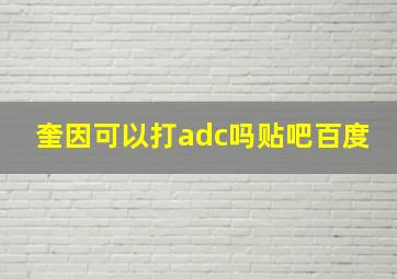 奎因可以打adc吗贴吧百度