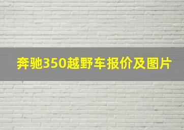 奔驰350越野车报价及图片